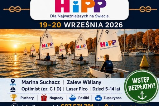 Puchar HiPP w Marinie Suchacz - Zalew Wiślany - organizator Jachtklub Elbląg